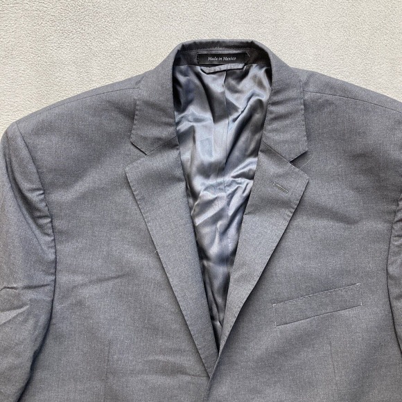 Lauren Ralph Lauren Slim Fit Mens 100% Wool Coat Blazer 2-Button Jacket Size 46R - Picture 2 of 16